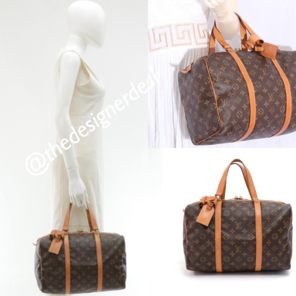 100% AUTH LOUIS VUITTON MONOGRAM SAC SOUPLE 35 Unisex